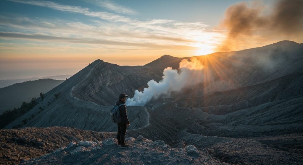 ijen hike difficulty level — Photorealistic editorial travel photograph relevant to: The Bali-side specialist concierge