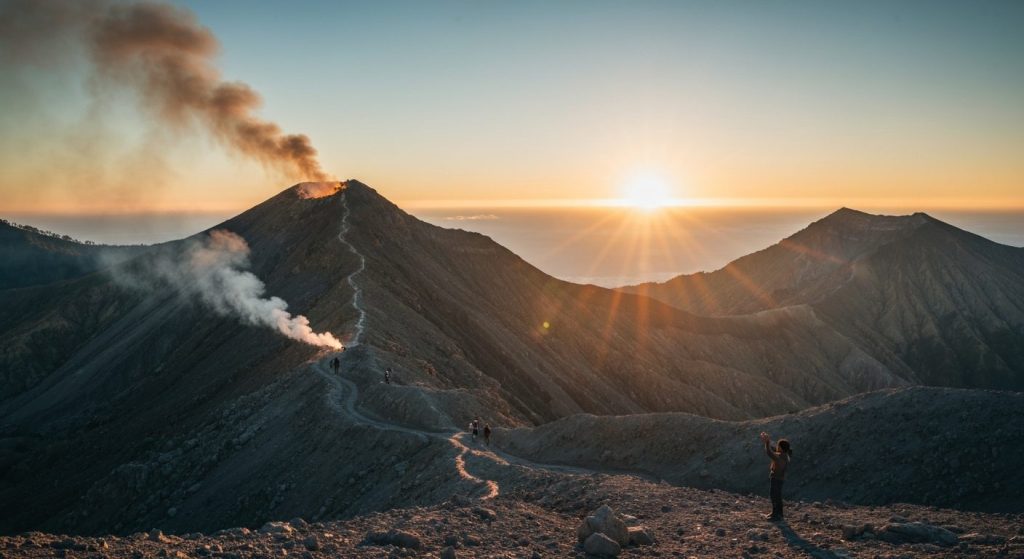 kawah ijen entrance fee — Photorealistic editorial travel photograph relevant to: The Bali-side specialist concierge for
