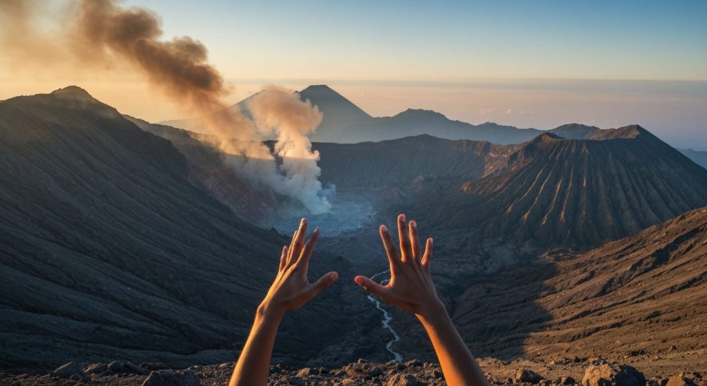 kawah ijen blue fire what to expect — Photorealistic editorial travel photograph relevant to: The Bali-side specialist c