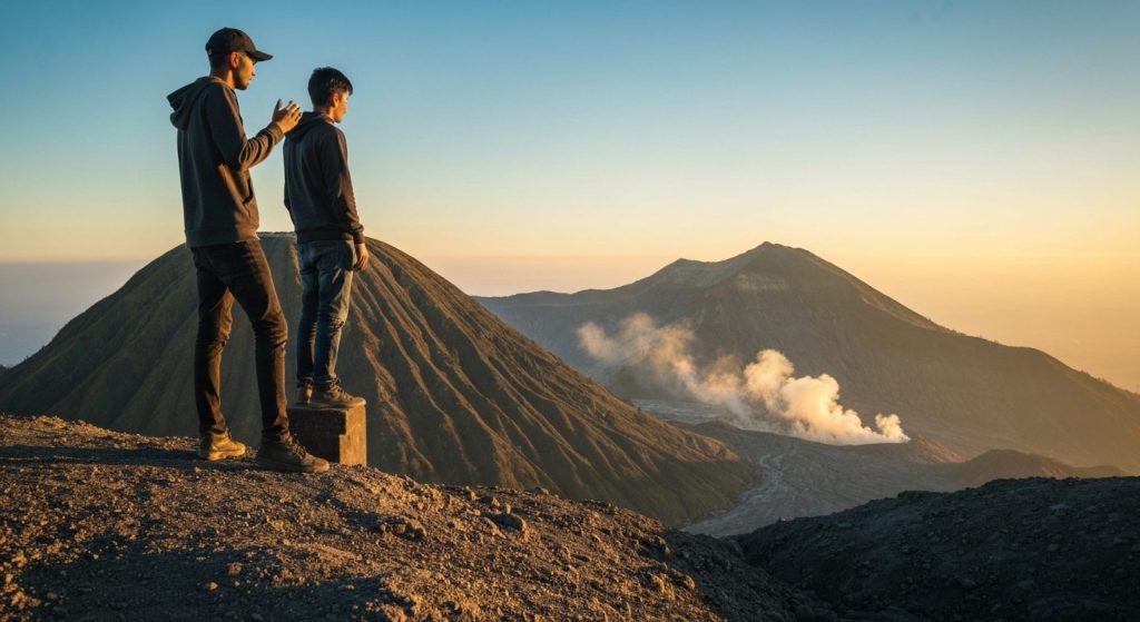 ijen bromo tour from bali — Photorealistic editorial travel photograph relevant to: The Bali-side specialist concierge f