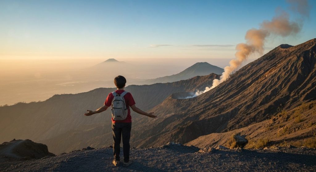 do you need a guide for kawah ijen hike — Photorealistic editorial travel photograph relevant to: The Bali-side speciali