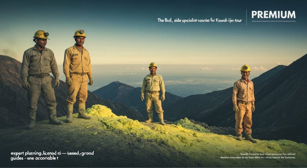 sulfur miners ijen tour — Photorealistic editorial travel photograph relevant to: The Bali-side specialist concierge for
